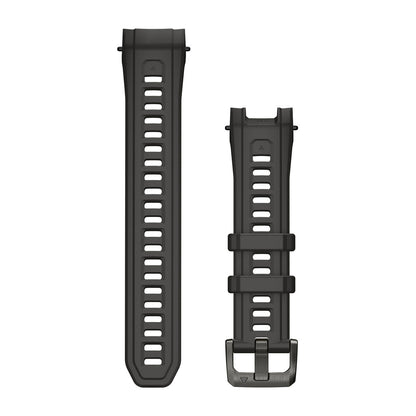 22 mm Watch Bands (Instinct® 3 - 45 mm/Instinct Crossover AMOLED) Charcoal Silicone with Metal Buckle (Instinct® 3 - 45 mm/Instinct Crossover AMOLED)
