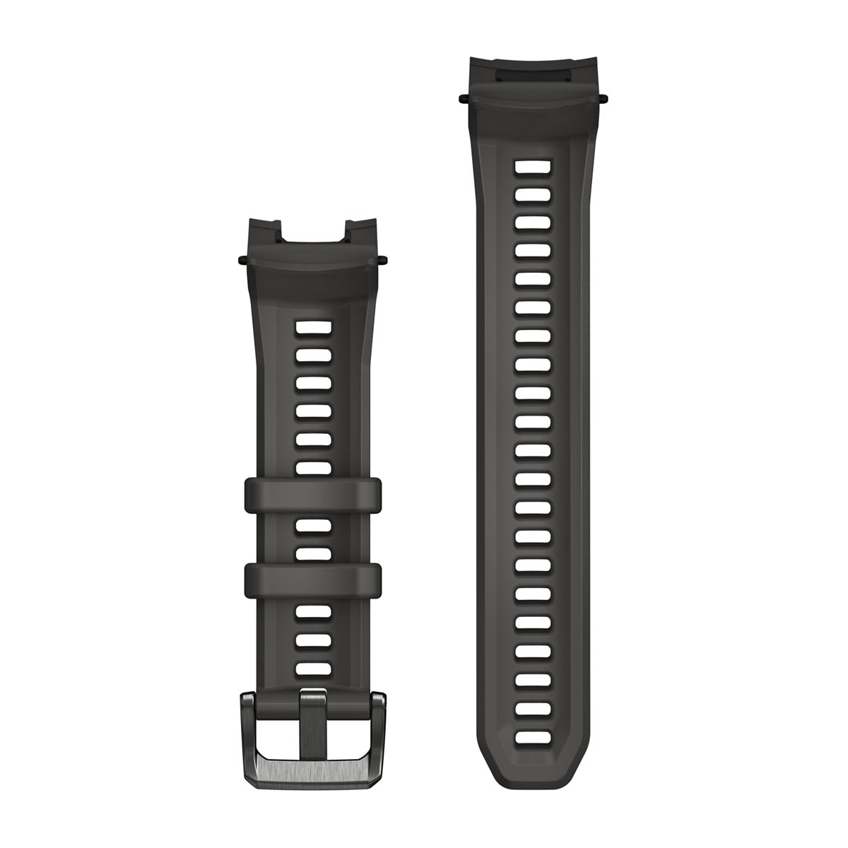 22 mm Watch Bands (Instinct® 3 - 45 mm/Instinct Crossover AMOLED) Charcoal Silicone with Metal Buckle (Instinct® 3 - 45 mm/Instinct Crossover AMOLED)
