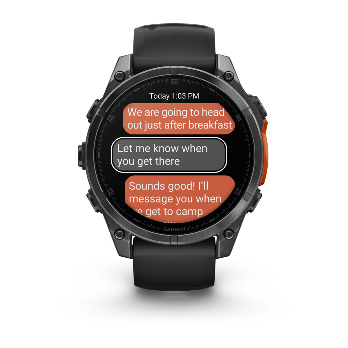 fēnix® 8 – 47 mm, AMOLED Slate Gray with Black Silicone Band