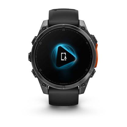 fēnix® 8 – 47 mm, AMOLED Slate Gray with Black Silicone Band