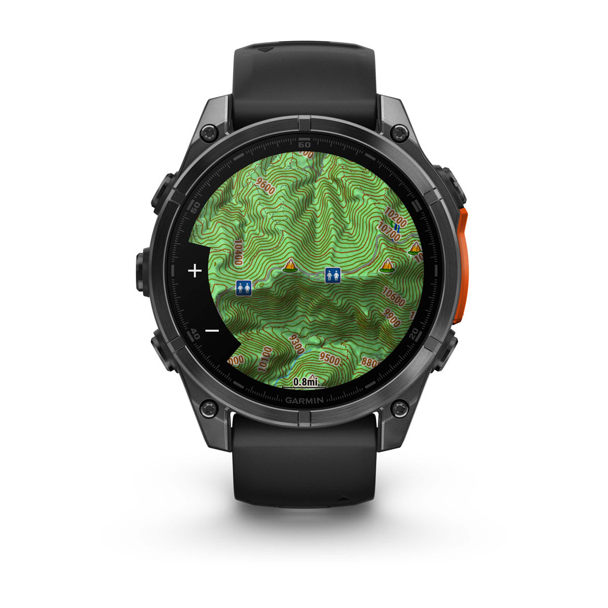 fēnix® 8 – 47 mm, AMOLED Slate Gray with Black Silicone Band