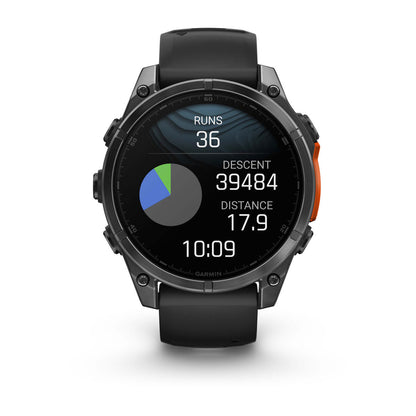 fēnix® 8 – 47 mm, AMOLED Slate Gray with Black Silicone Band