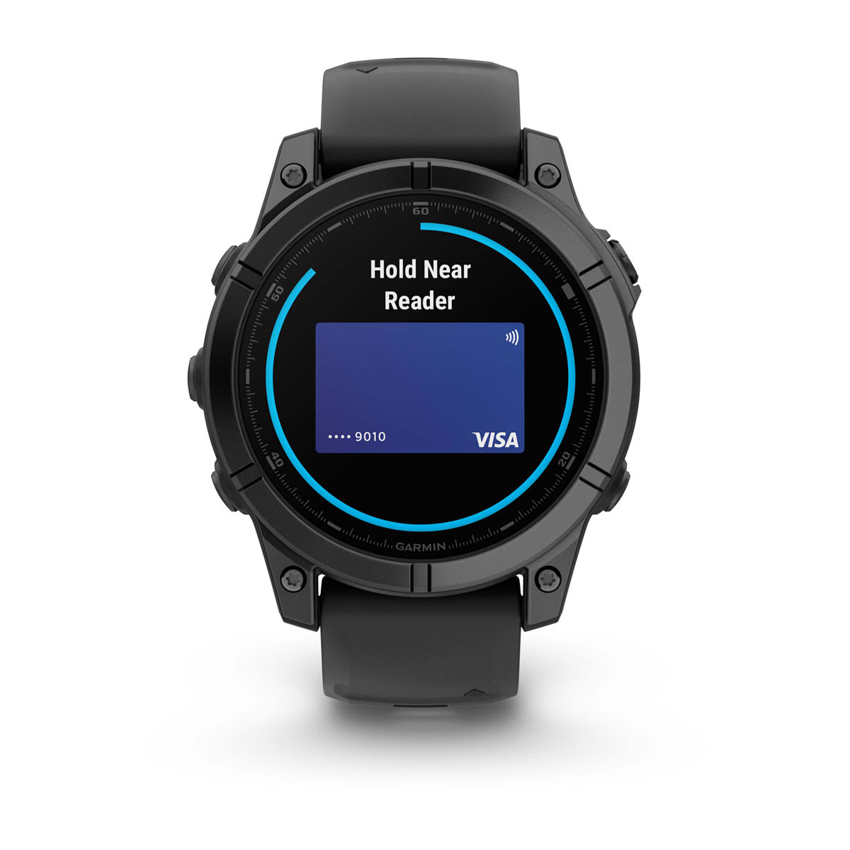 fēnix® E – 47 mm, AMOLED Slate Gray Steel with Black Silicone Band