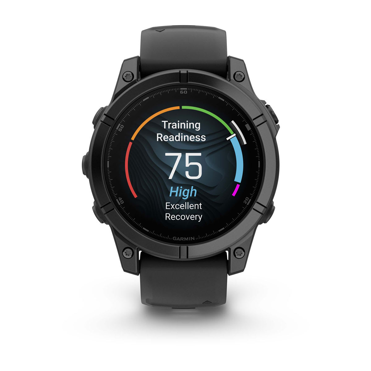 fēnix® E – 47 mm, AMOLED Slate Gray Steel with Black Silicone Band