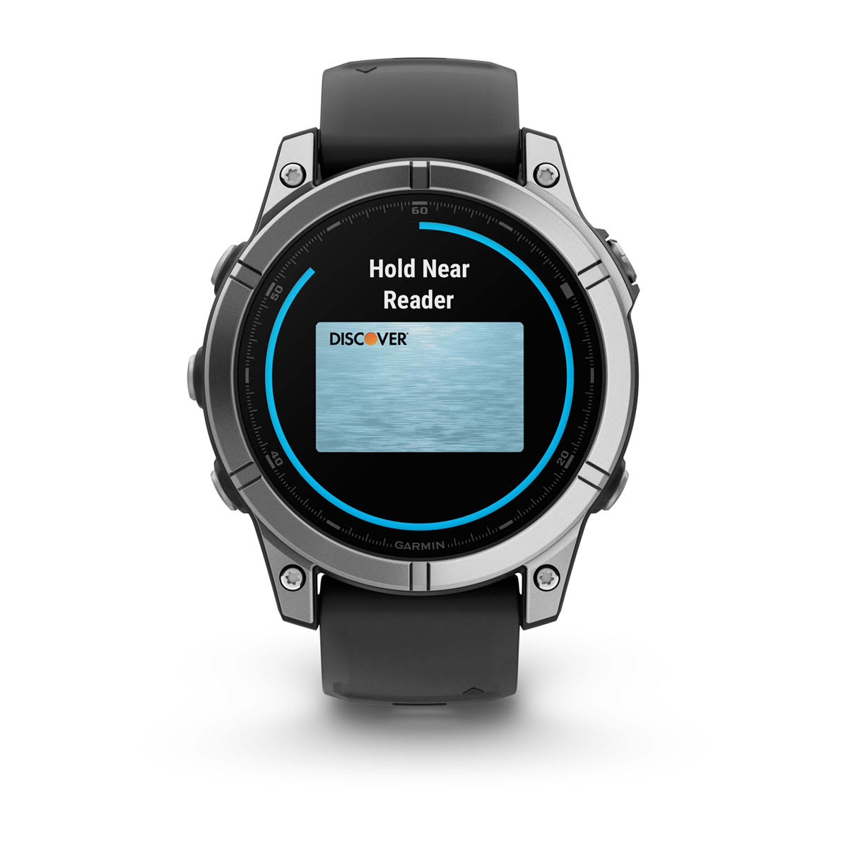fēnix® E – 47 mm, AMOLED Stainless Steel with Black Silicone Band