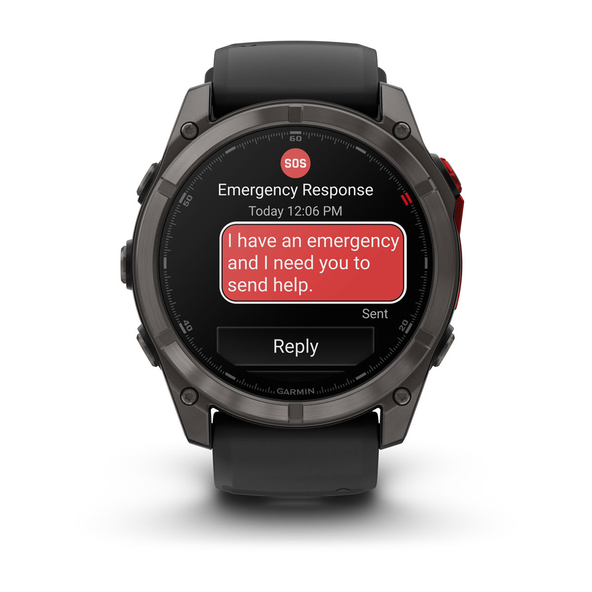 fēnix® 8 Pro – 51 mm, MicroLED Sapphire, Carbon Gray DLC Titanium with Black/Pebble Gray Silicone Band