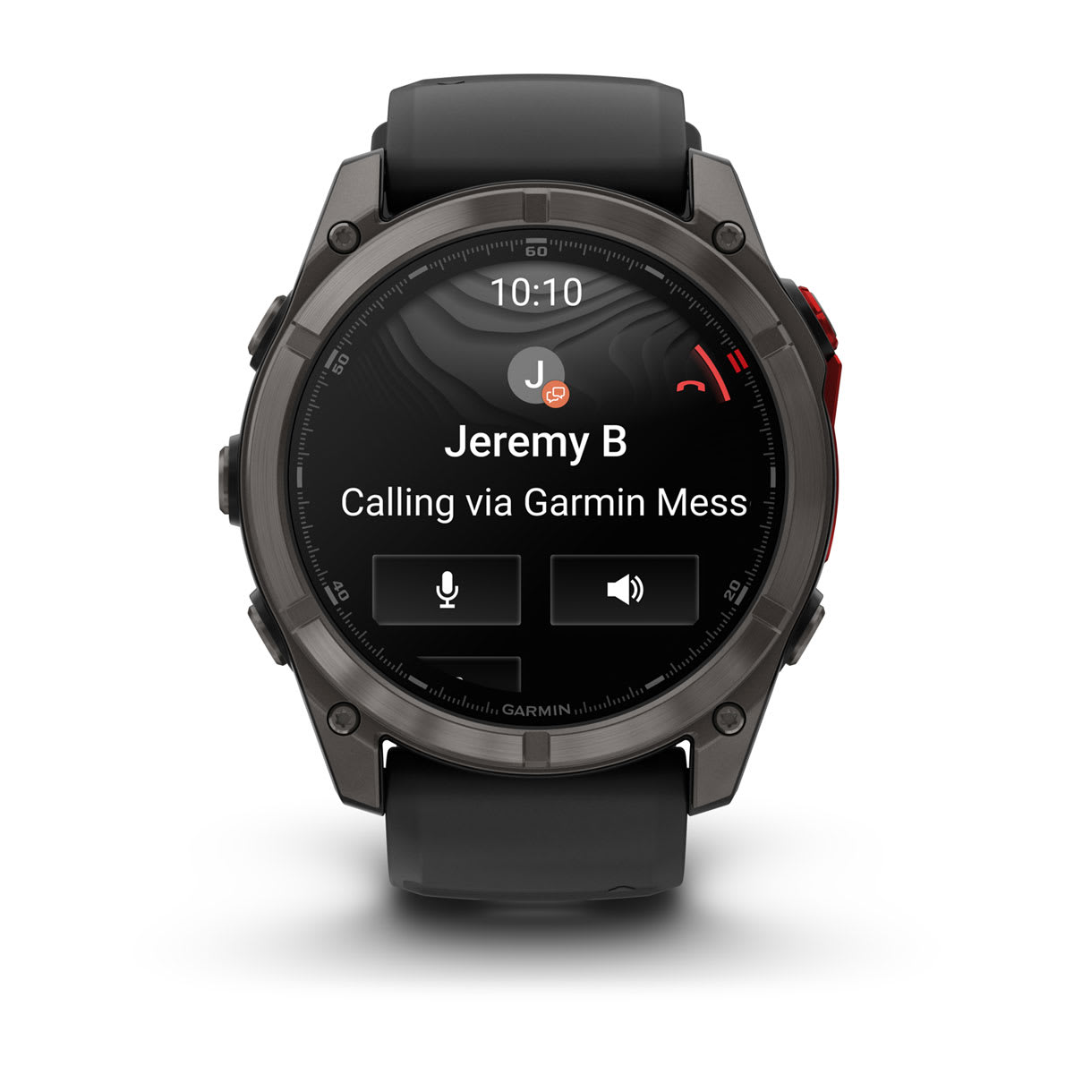 fēnix® 8 Pro – 51 mm, MicroLED Sapphire, Carbon Gray DLC Titanium with Black/Pebble Gray Silicone Band