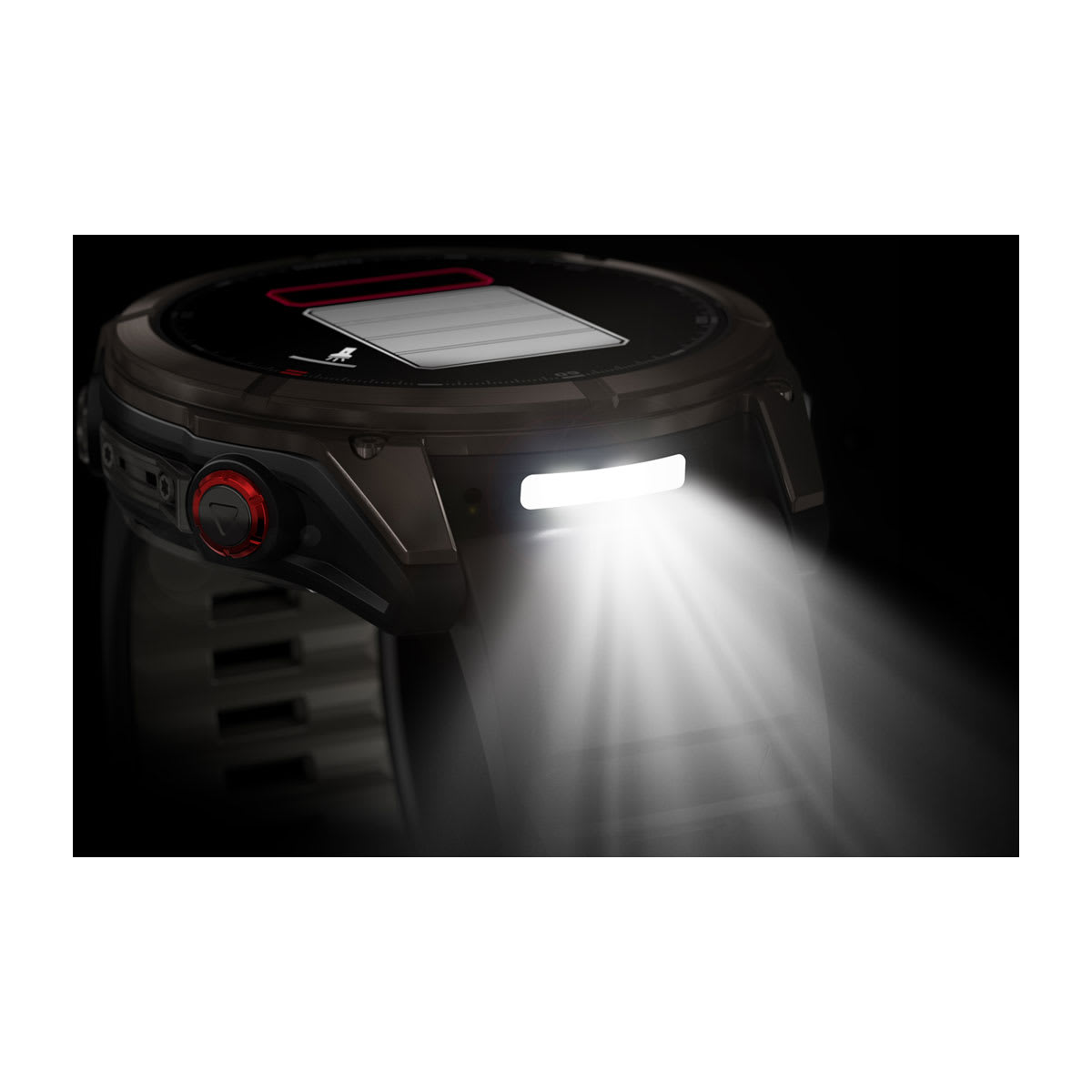 fēnix® 8 Pro – 51 mm, AMOLED Sapphire, Carbon Gray DLC Titanium with Black/Pebble Gray Silicone Band