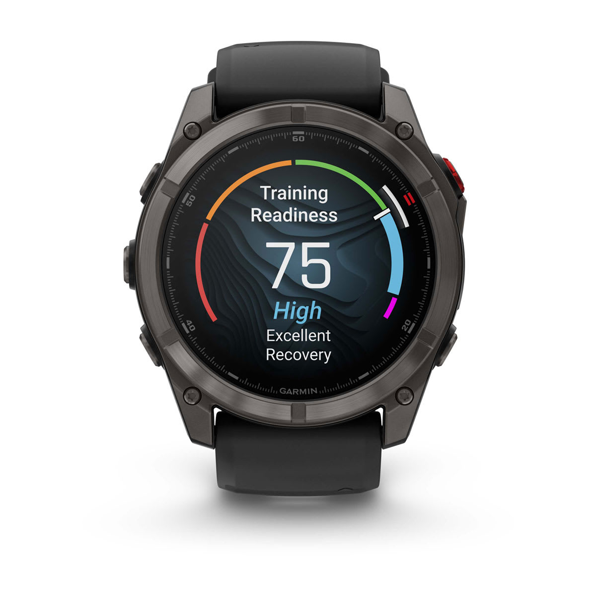 fēnix® 8 Pro – 51 mm, AMOLED Sapphire, Carbon Gray DLC Titanium with Black/Pebble Gray Silicone Band