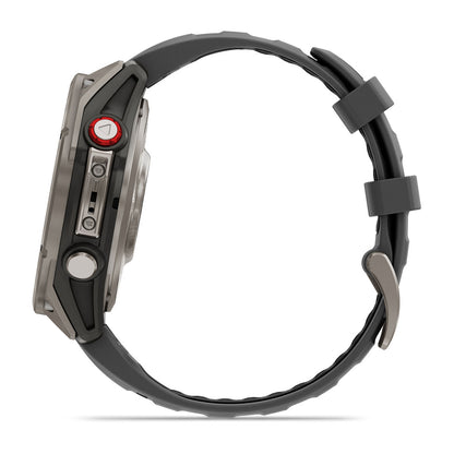 fēnix® 8 Pro – 47 mm, AMOLED Sapphire, Titanium with Graphite/Black Silicone Band