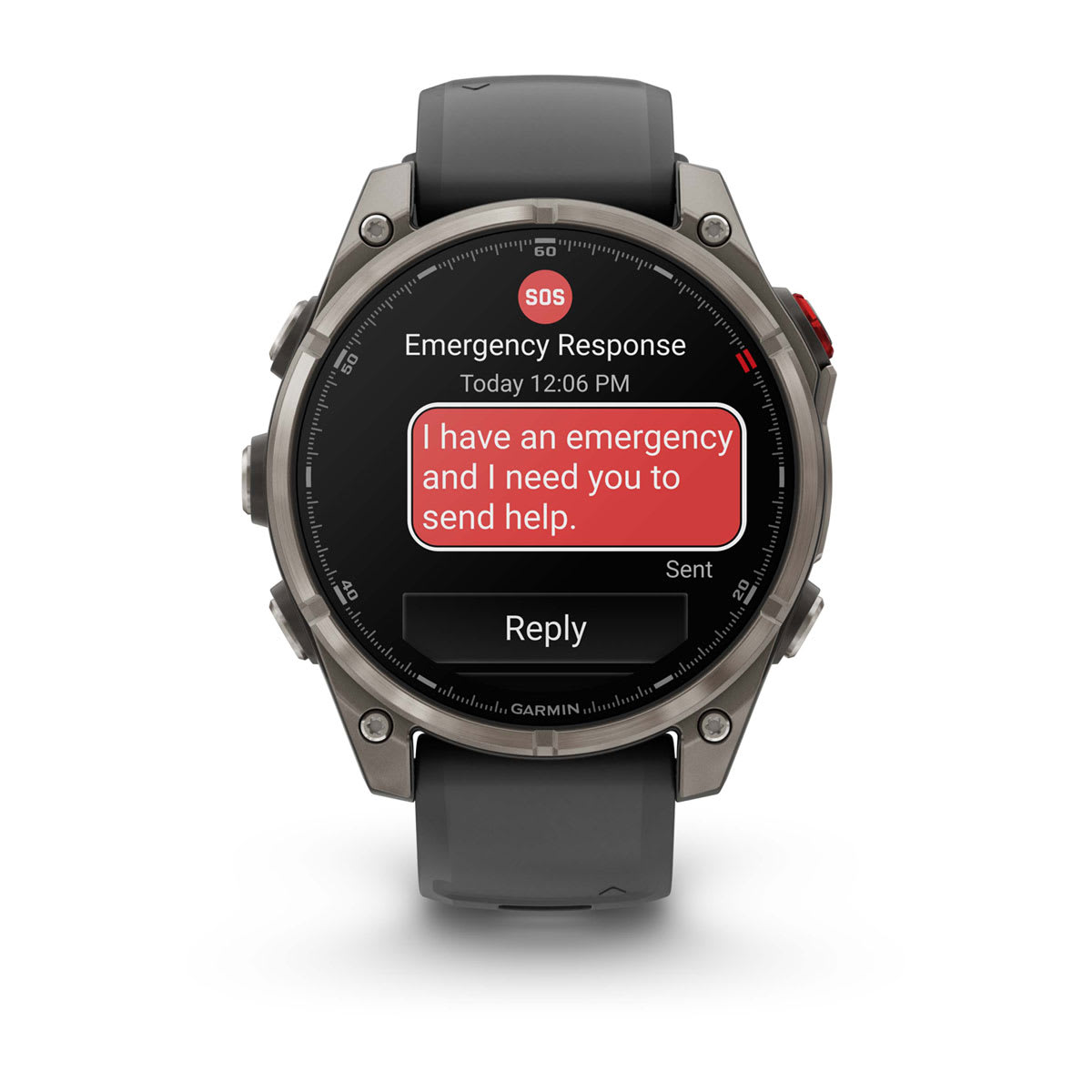 fēnix® 8 Pro – 47 mm, AMOLED Sapphire, Titanium with Graphite/Black Silicone Band