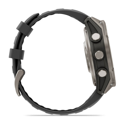 fēnix® 8 Pro – 47 mm, AMOLED Sapphire, Titanium with Graphite/Black Silicone Band