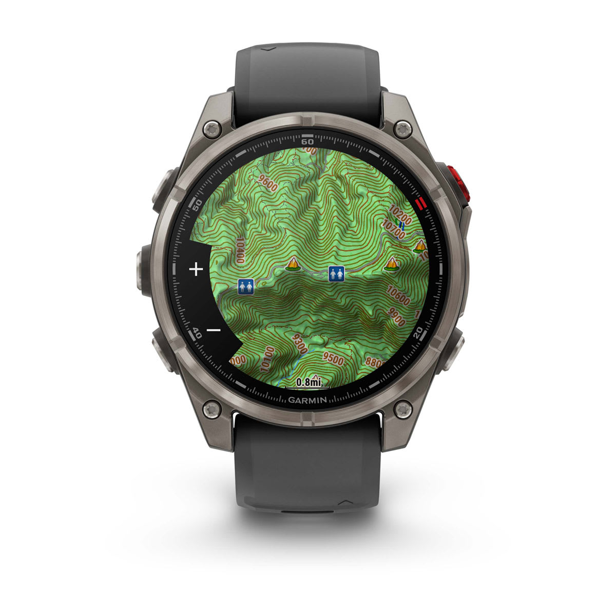 fēnix® 8 Pro – 47 mm, AMOLED Sapphire, Titanium with Graphite/Black Silicone Band