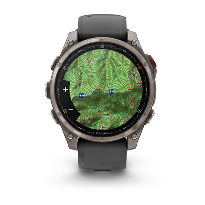 fēnix® 8 Pro – 47 mm, AMOLED Sapphire, Titanium with Graphite/Black Silicone Band