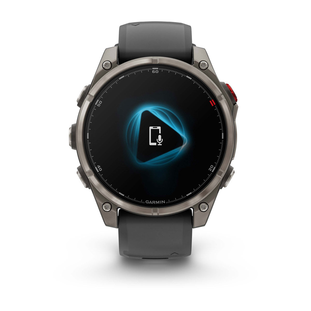 fēnix® 8 Pro – 47 mm, AMOLED Sapphire, Titanium with Graphite/Black Silicone Band