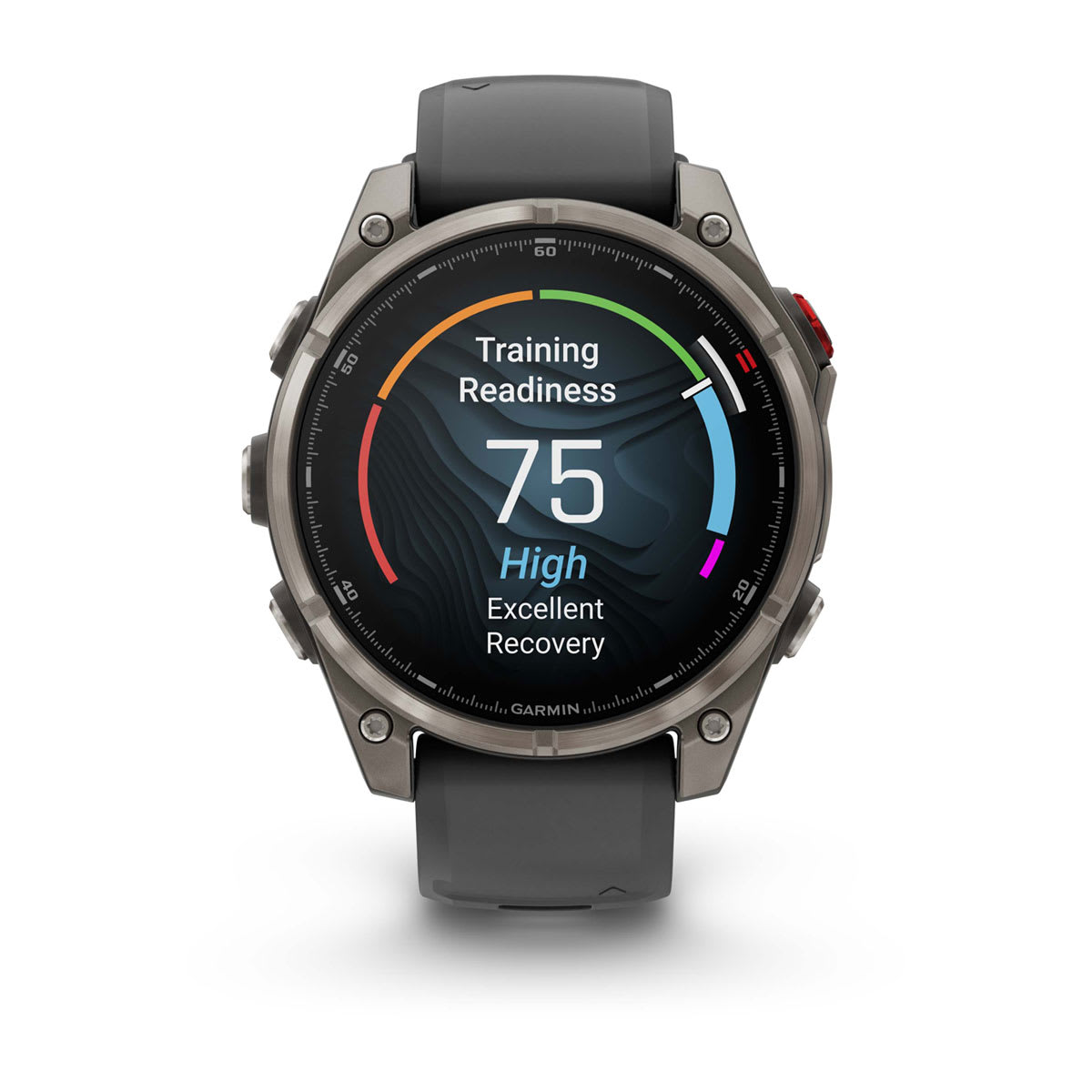 fēnix® 8 Pro – 47 mm, AMOLED Sapphire, Titanium with Graphite/Black Silicone Band