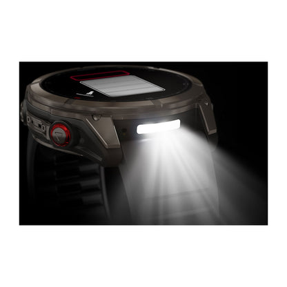 fēnix® 8 Pro – 51 mm, AMOLED Sapphire, Titanium with Graphite/Black Silicone Band