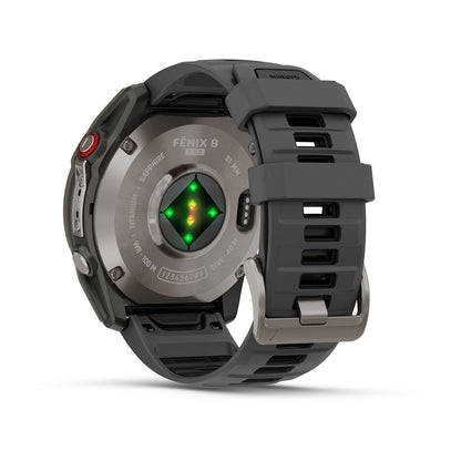 fēnix® 8 Pro – 51 mm, AMOLED Sapphire, Titanium with Graphite/Black Silicone Band