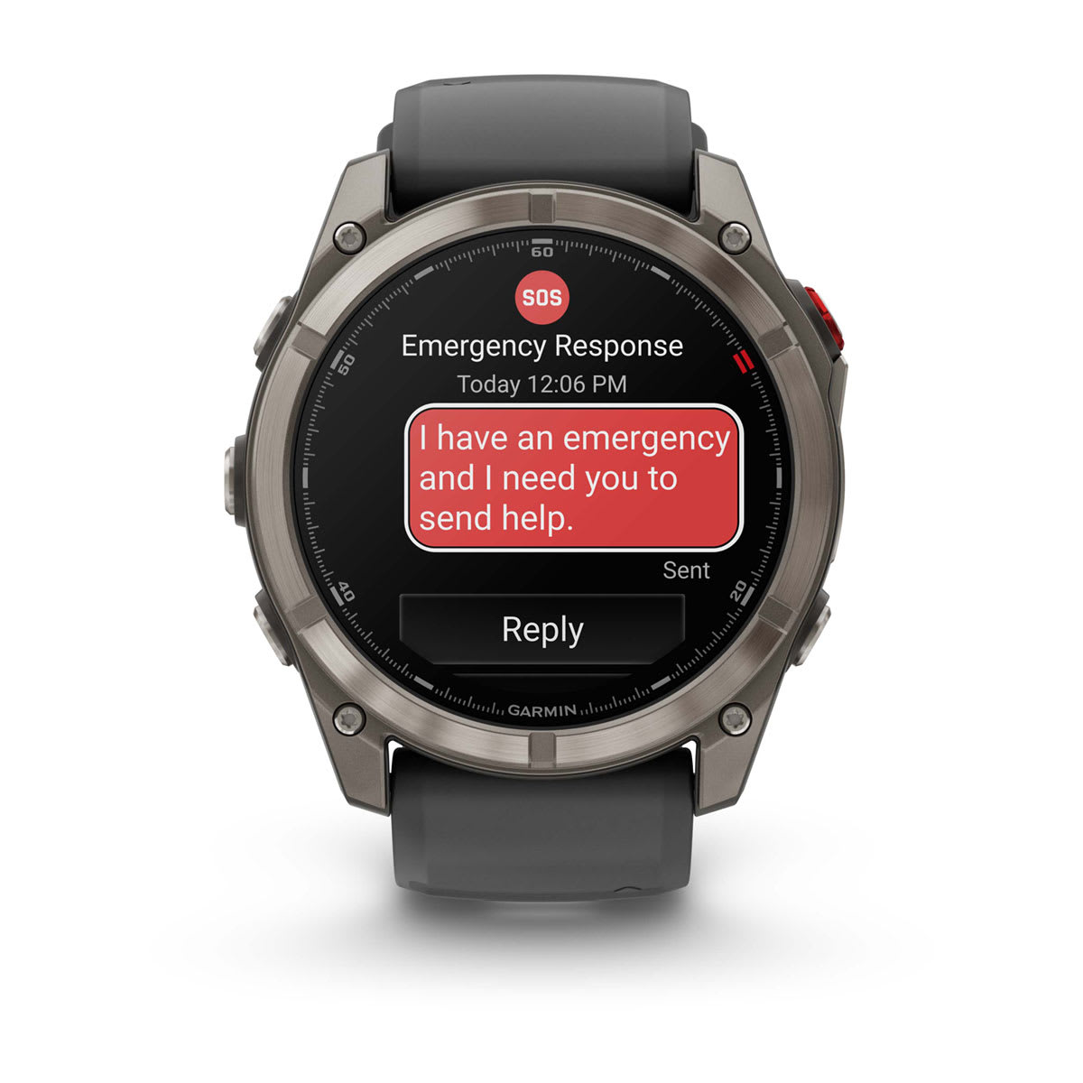 fēnix® 8 Pro – 51 mm, AMOLED Sapphire, Titanium with Graphite/Black Silicone Band
