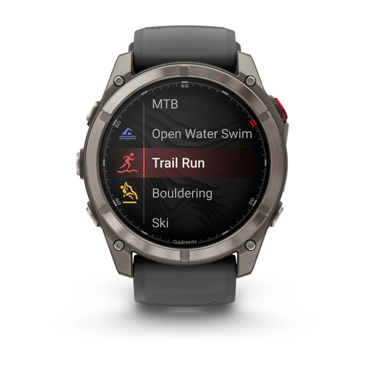 fēnix® 8 Pro – 51 mm, AMOLED Sapphire, Titanium with Graphite/Black Silicone Band