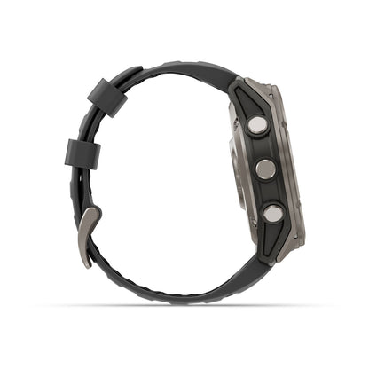 fēnix® 8 Pro – 51 mm, AMOLED Sapphire, Titanium with Graphite/Black Silicone Band