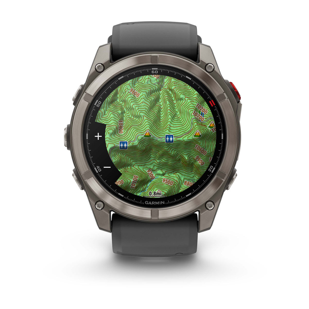 fēnix® 8 Pro – 51 mm, AMOLED Sapphire, Titanium with Graphite/Black Silicone Band