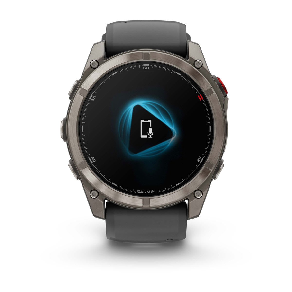 fēnix® 8 Pro – 51 mm, AMOLED Sapphire, Titanium with Graphite/Black Silicone Band