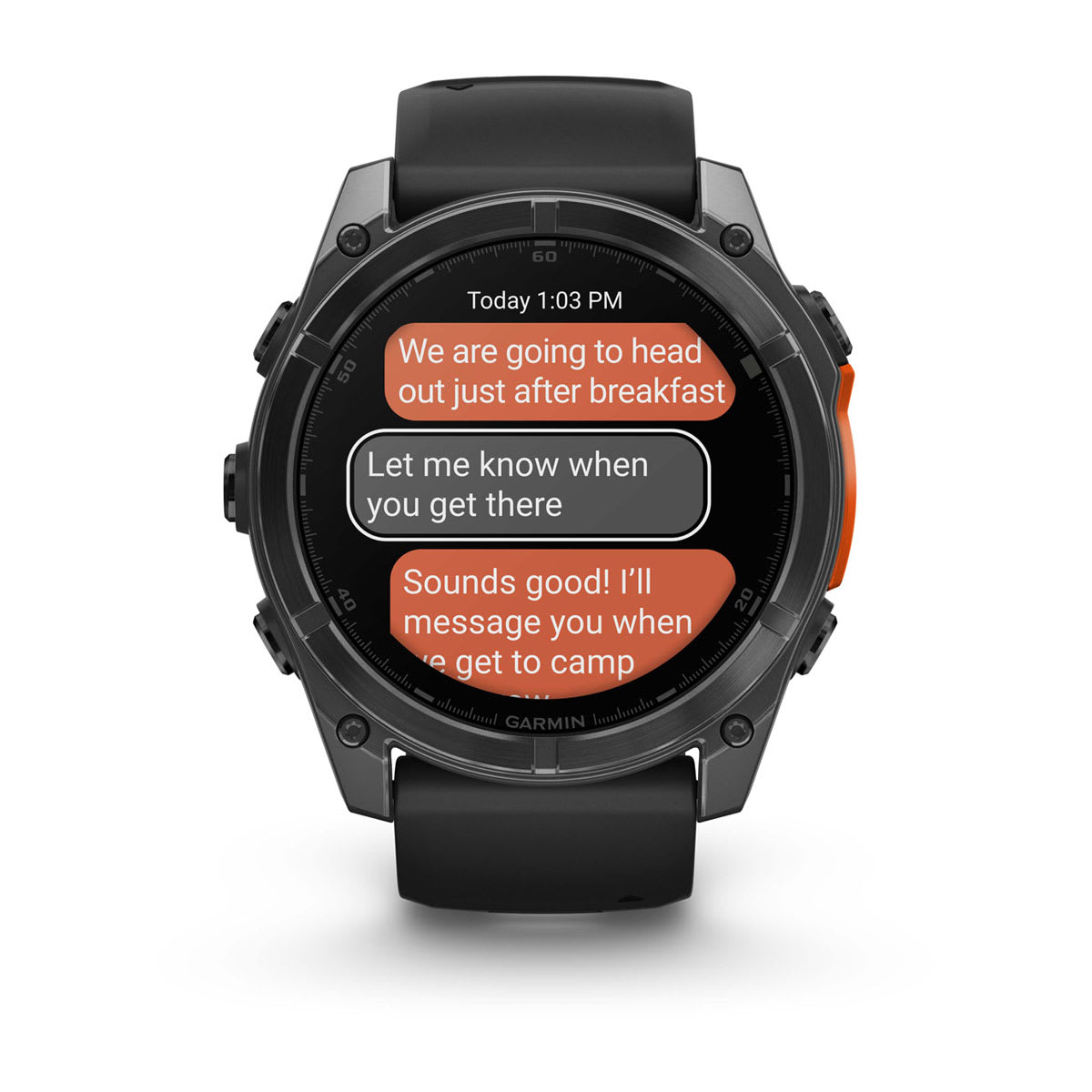 fēnix® 8 – 51 mm, AMOLED Slate Gray with Black Silicone Band