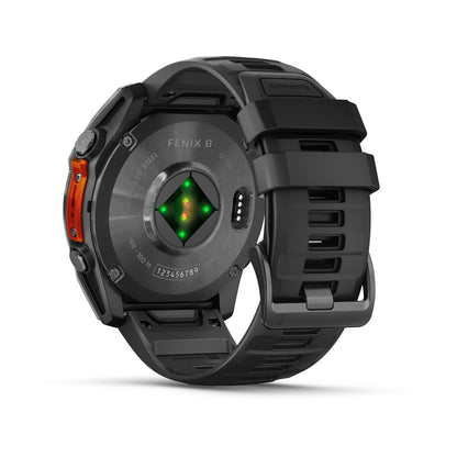fēnix® 8 – 51 mm, AMOLED Slate Gray with Black Silicone Band