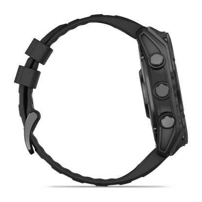 fēnix® 8 – 51 mm, AMOLED Slate Gray with Black Silicone Band
