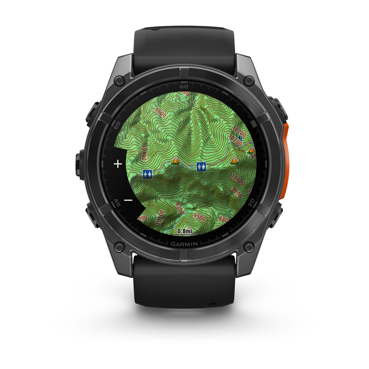 fēnix® 8 – 51 mm, AMOLED Slate Gray with Black Silicone Band