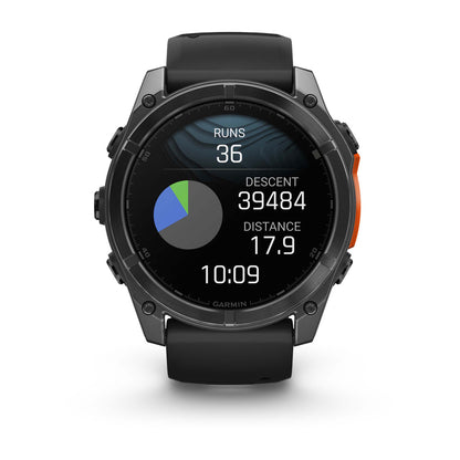 fēnix® 8 – 51 mm, AMOLED Slate Gray with Black Silicone Band