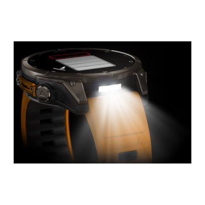 fēnix® 8 – 47 mm, AMOLED Sapphire, Titanium with Spark Orange/Graphite Silicone Band