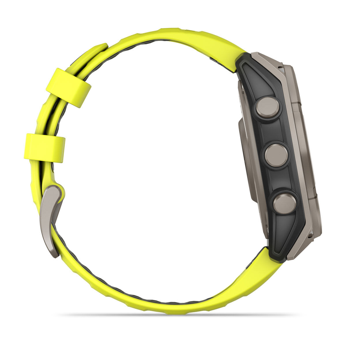 fēnix® 8 – 47 mm, Solar Sapphire, Titanium with Amp Yellow/Graphite Silicone Band
