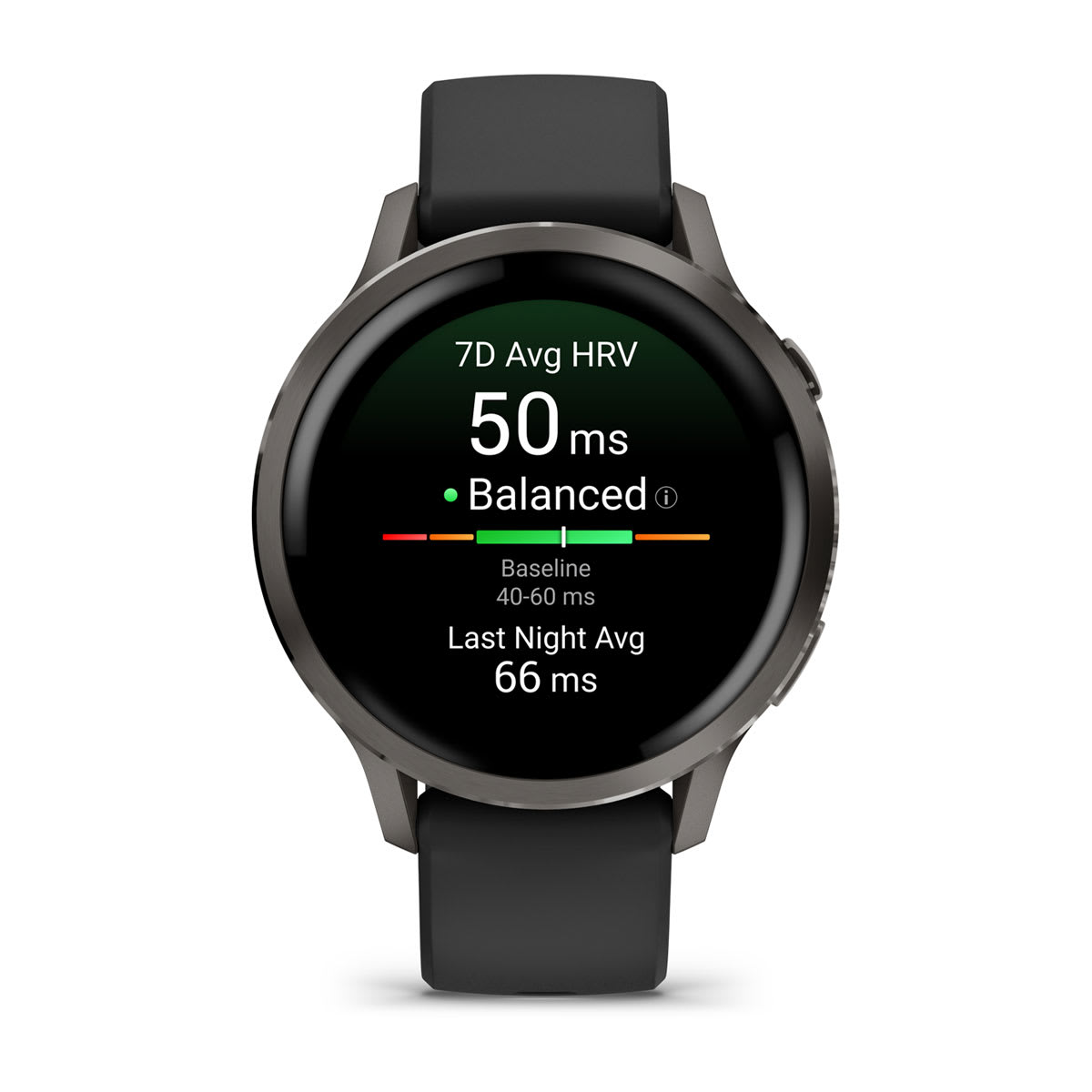 Venu® 4 – 41 mm Slate with Black Silicone Band