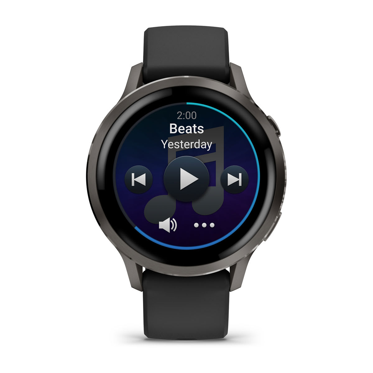 Venu® 4 – 41 mm Slate with Black Silicone Band