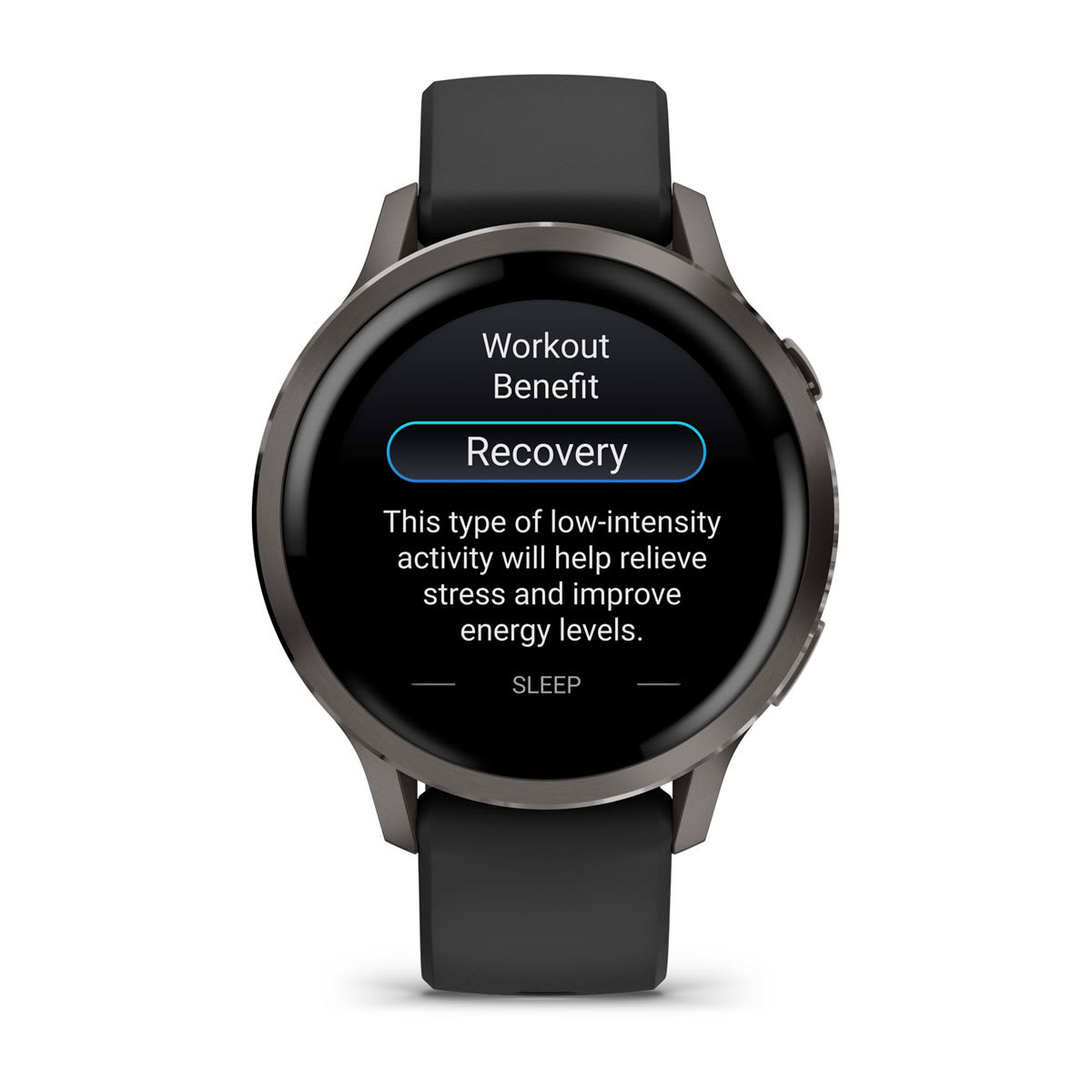 Venu® 4 – 41 mm Slate with Black Silicone Band