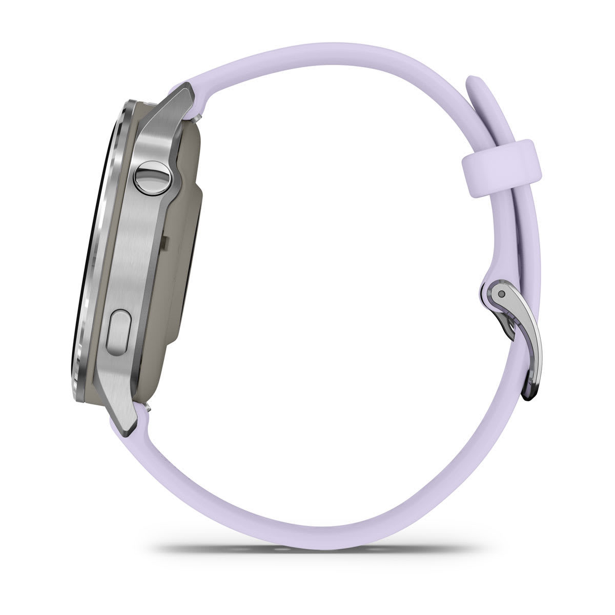 Venu® 4 – 41 mm Silver with Periwinkle Silicone Band