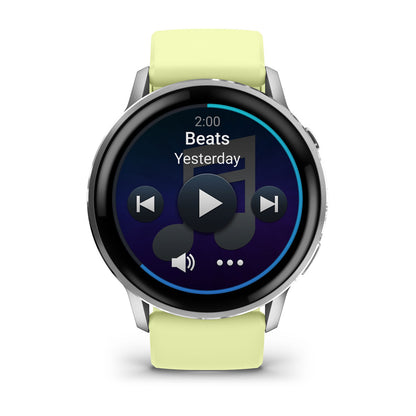 Venu® 4 – 45 mm Silver with Citron Silicone band