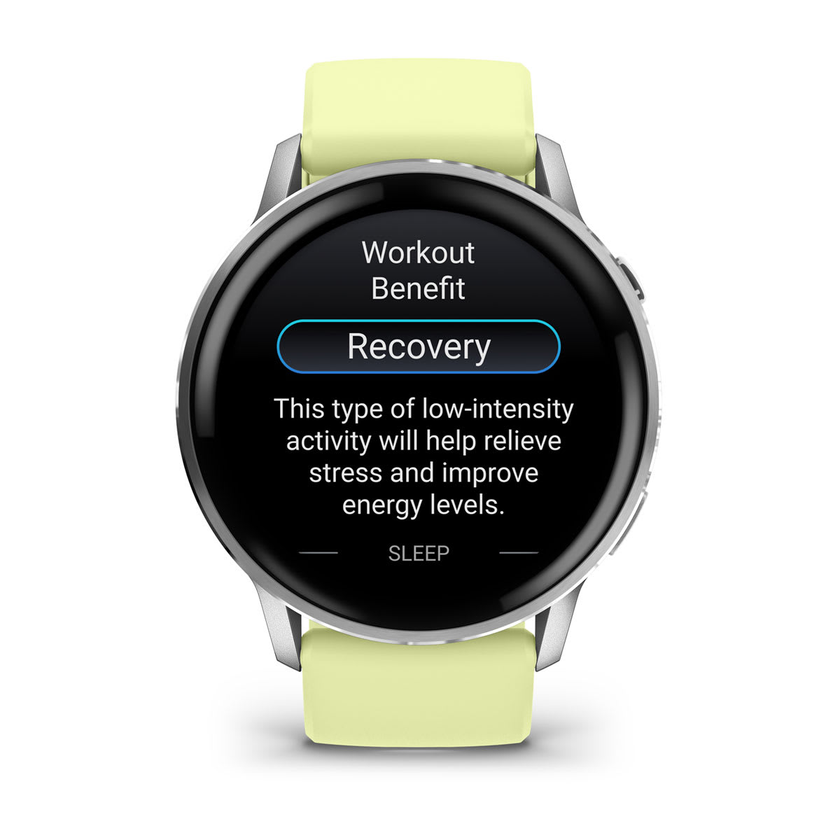 Venu® 4 – 45 mm Silver with Citron Silicone band