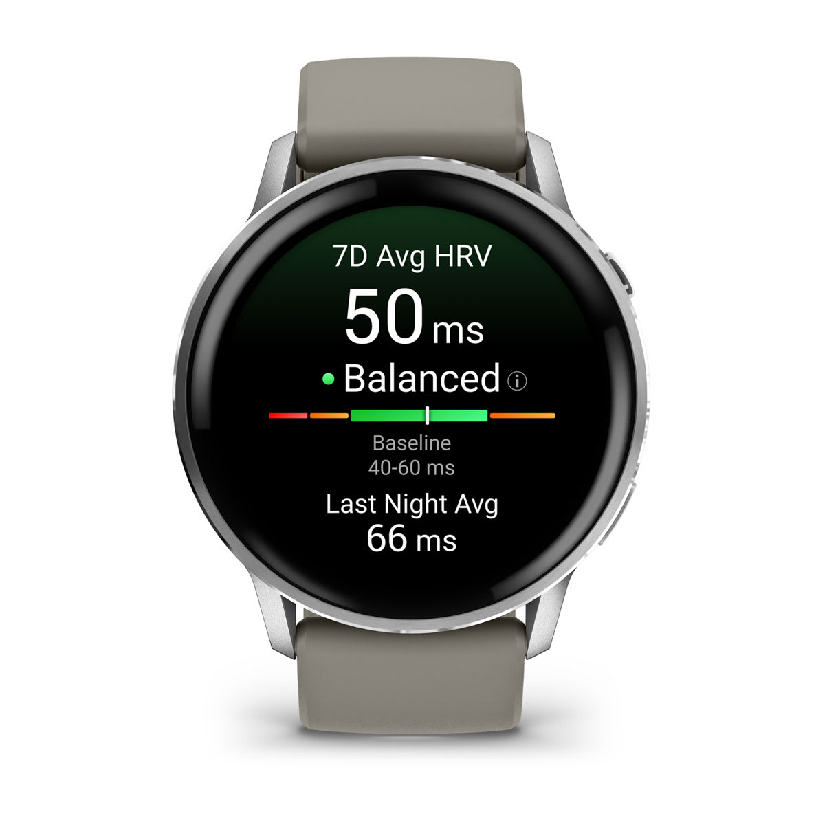 Venu® 4 – 45 mm Silver with Silver Gray Silicone Band