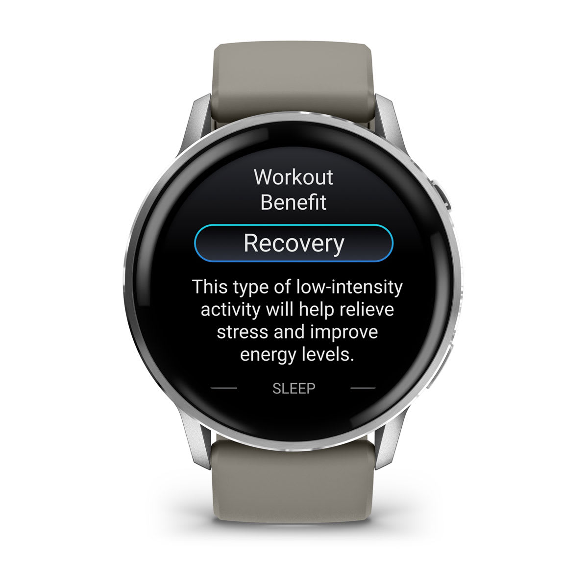 Venu® 4 – 45 mm Silver with Silver Gray Silicone Band