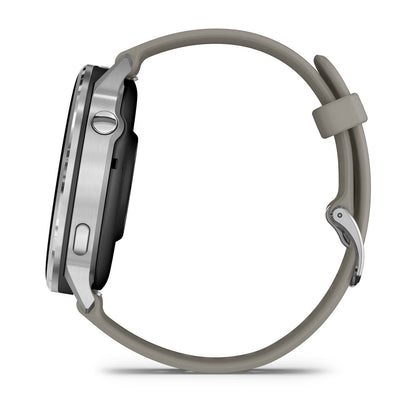 Venu® 4 – 45 mm Silver with Silver Gray Silicone Band