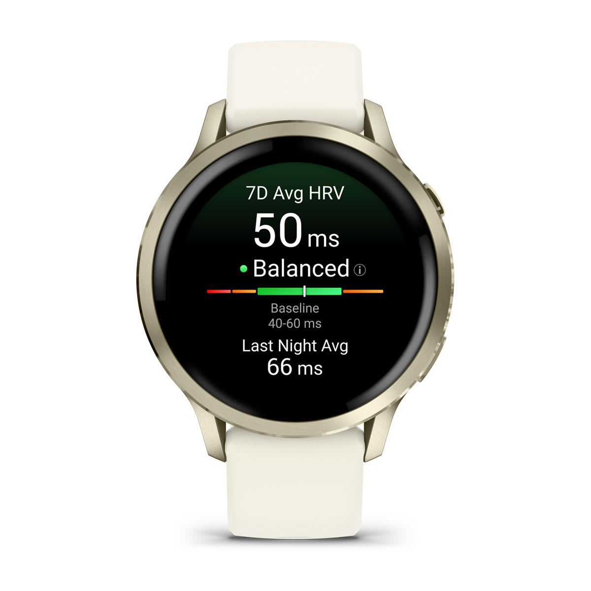 Venu® 4 – 41 mm Lunar Gold with Bone Silicone Band