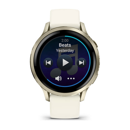 Venu® 4 – 41 mm Lunar Gold with Bone Silicone Band