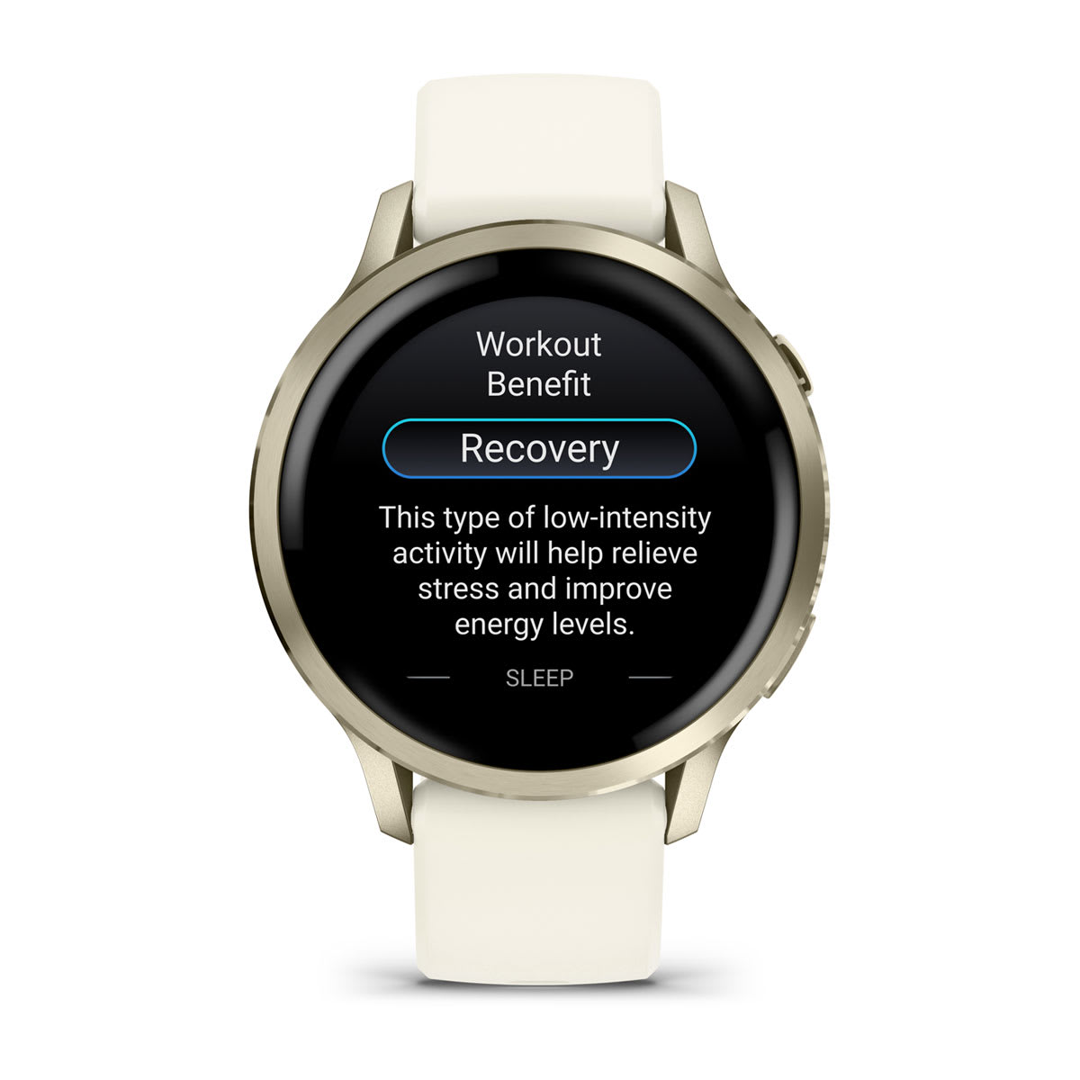 Venu® 4 – 41 mm Lunar Gold with Bone Silicone Band
