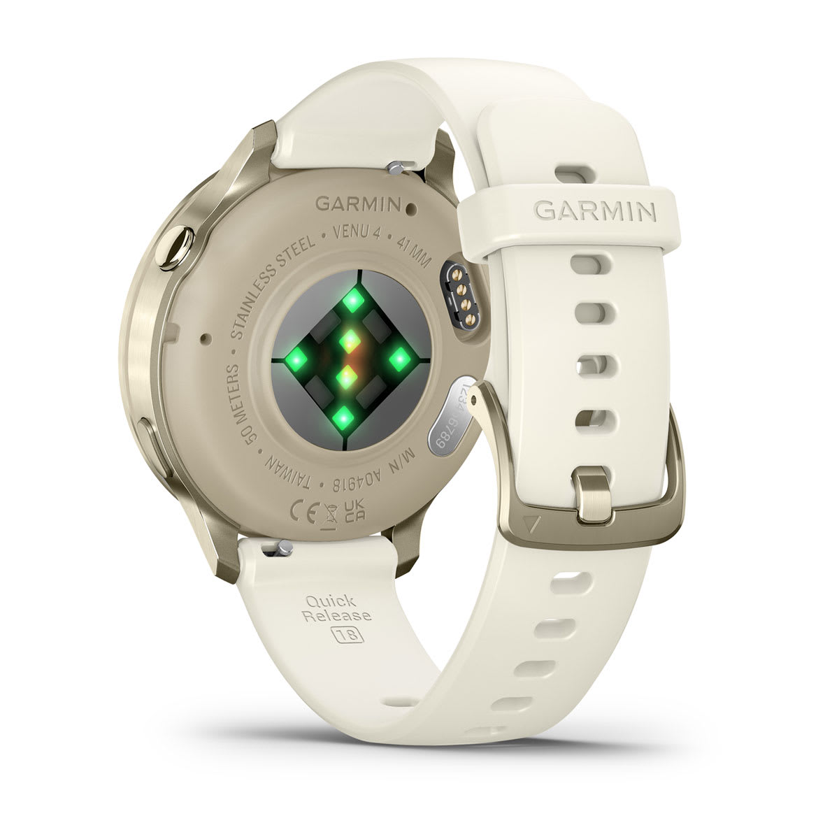 Venu® 4 – 41 mm Lunar Gold with Bone Silicone Band