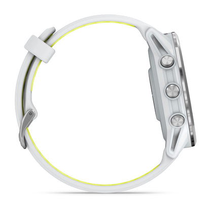 Forerunner® 970 Titanium with Whitestone Case and Whitestone/Translucent Amp Yellow Band