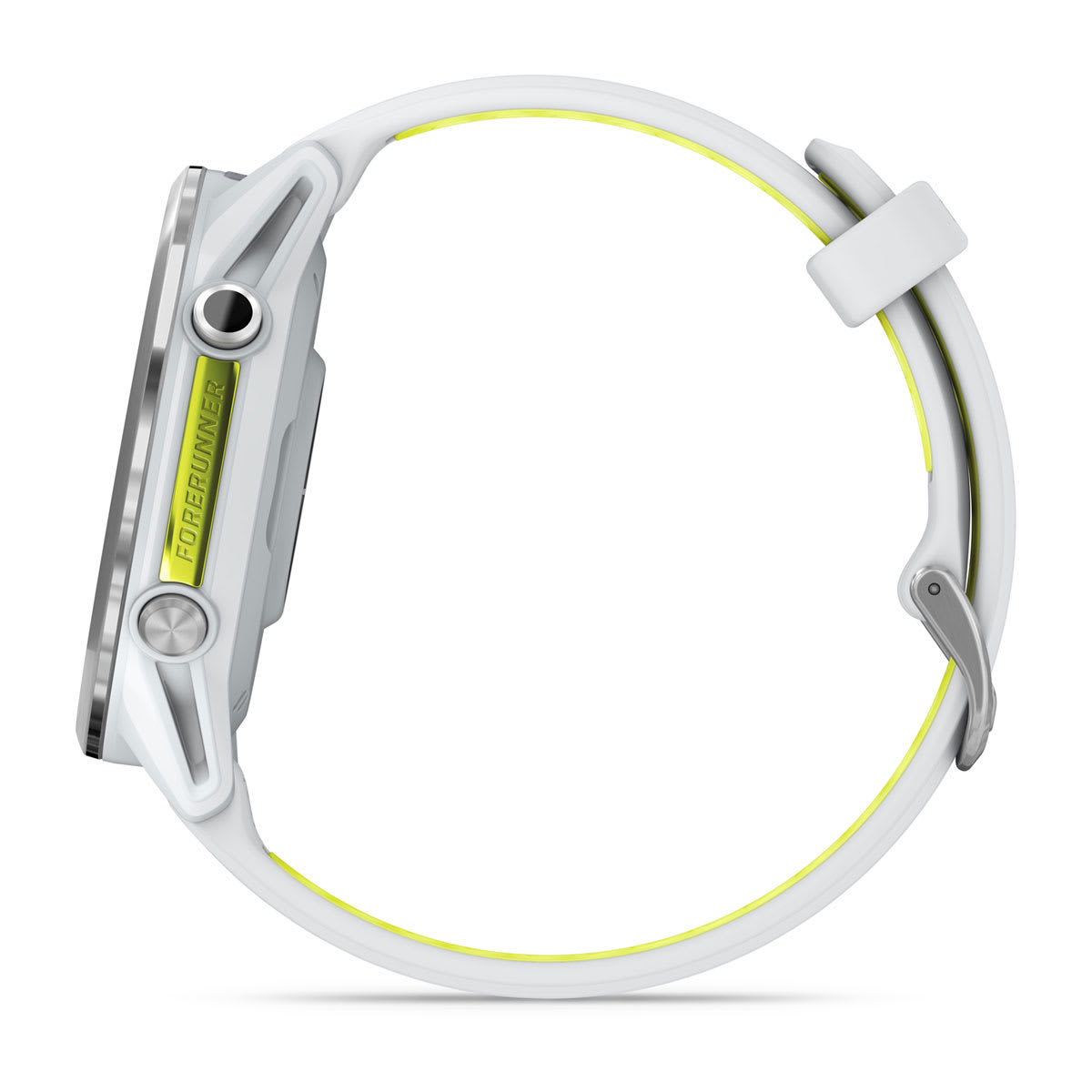 Forerunner® 970 Titanium with Whitestone Case and Whitestone/Translucent Amp Yellow Band