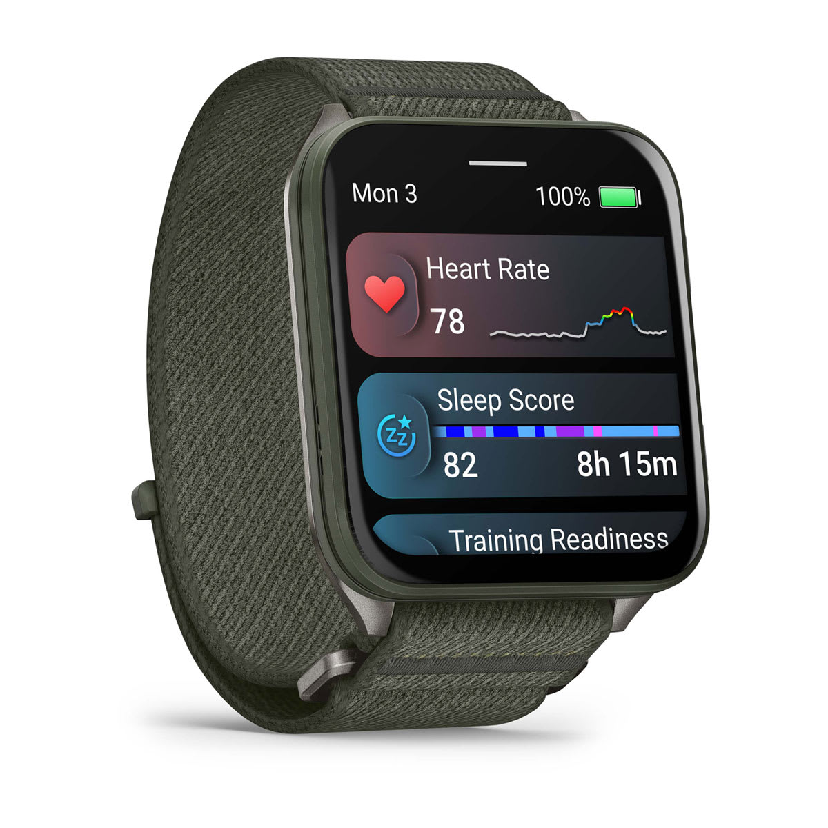 Venu® X1 Moss with Titanium Caseback and Moss ComfortFit Nylon Band